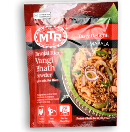 MTR Brinjal Rice Vangi Bhath Powder 3.53 OZ